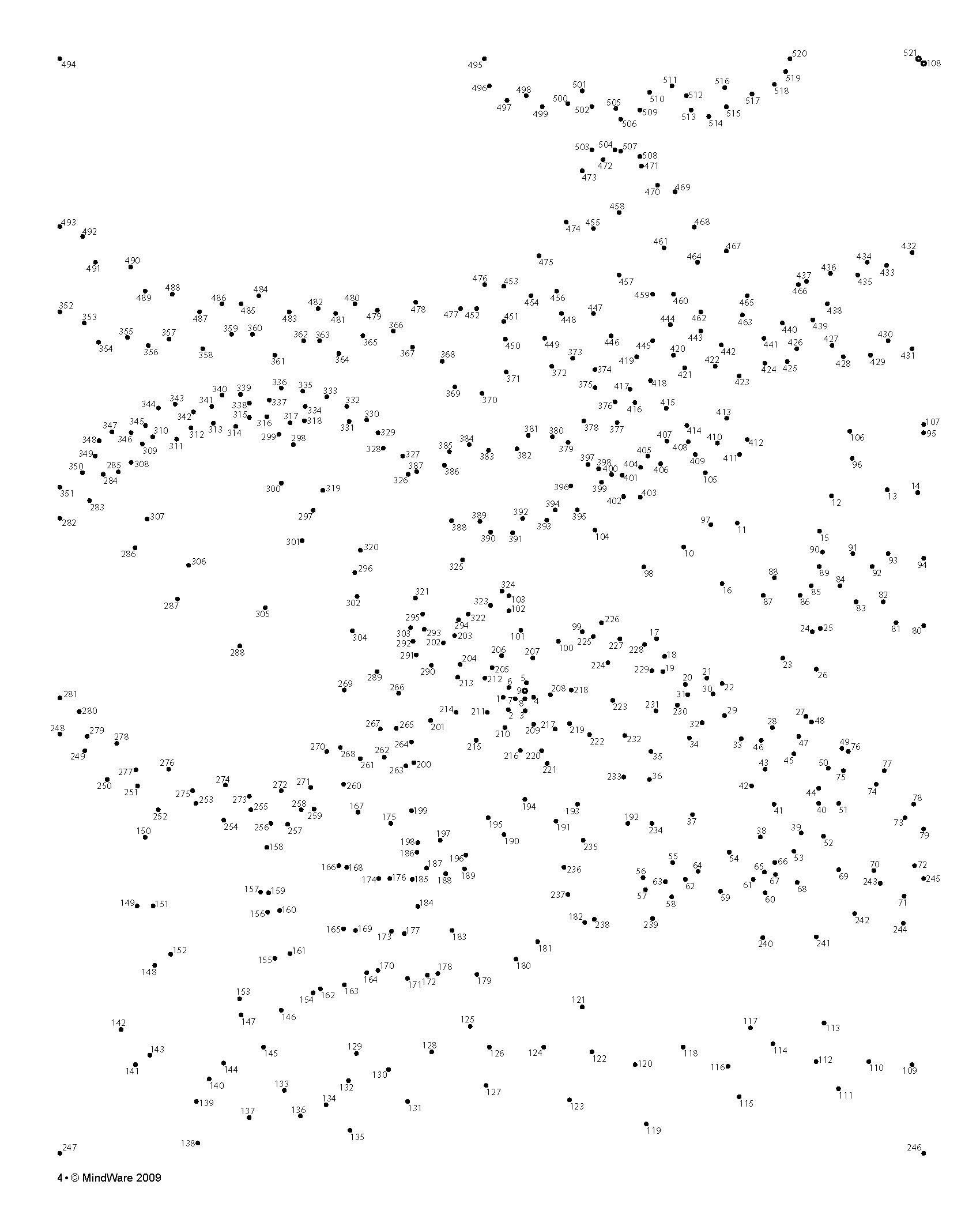 difficult dot to dot printables free