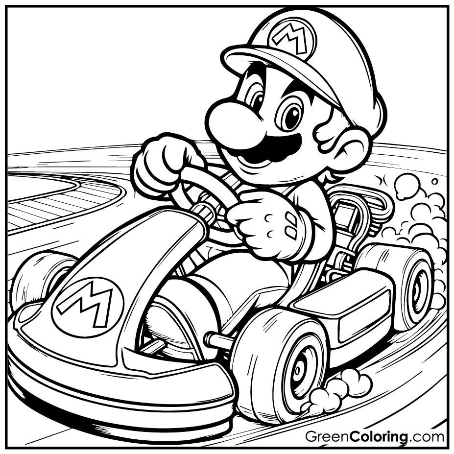 mario coloring pages printable free
