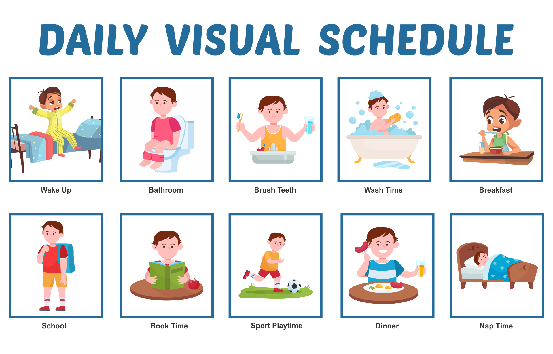autism visual schedule printables free pdf