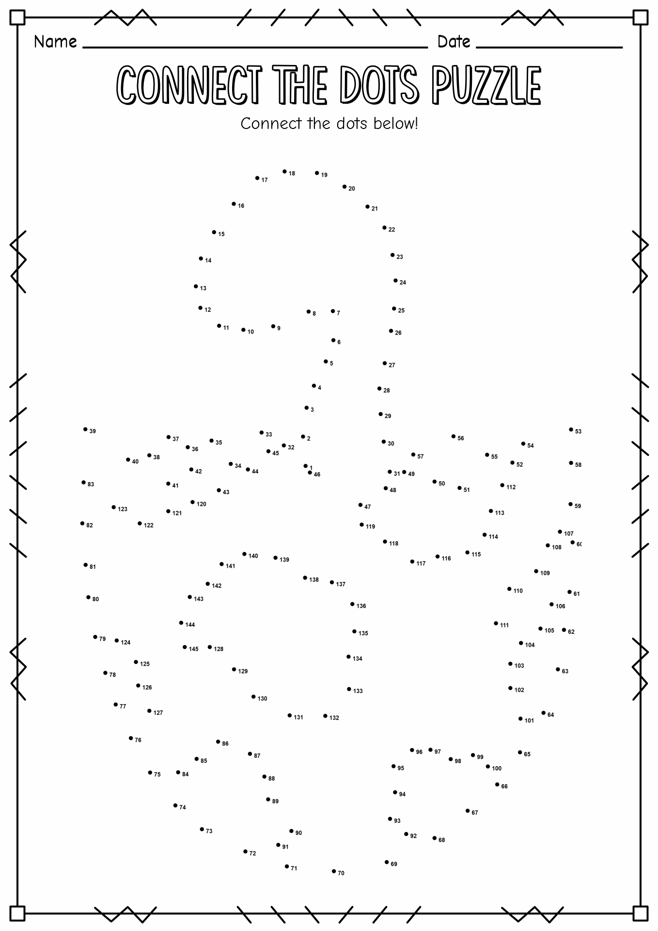 hard dot to dot printables free