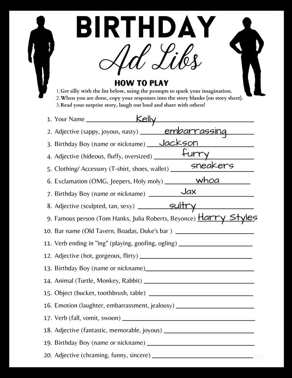 birthday mad libs printable free