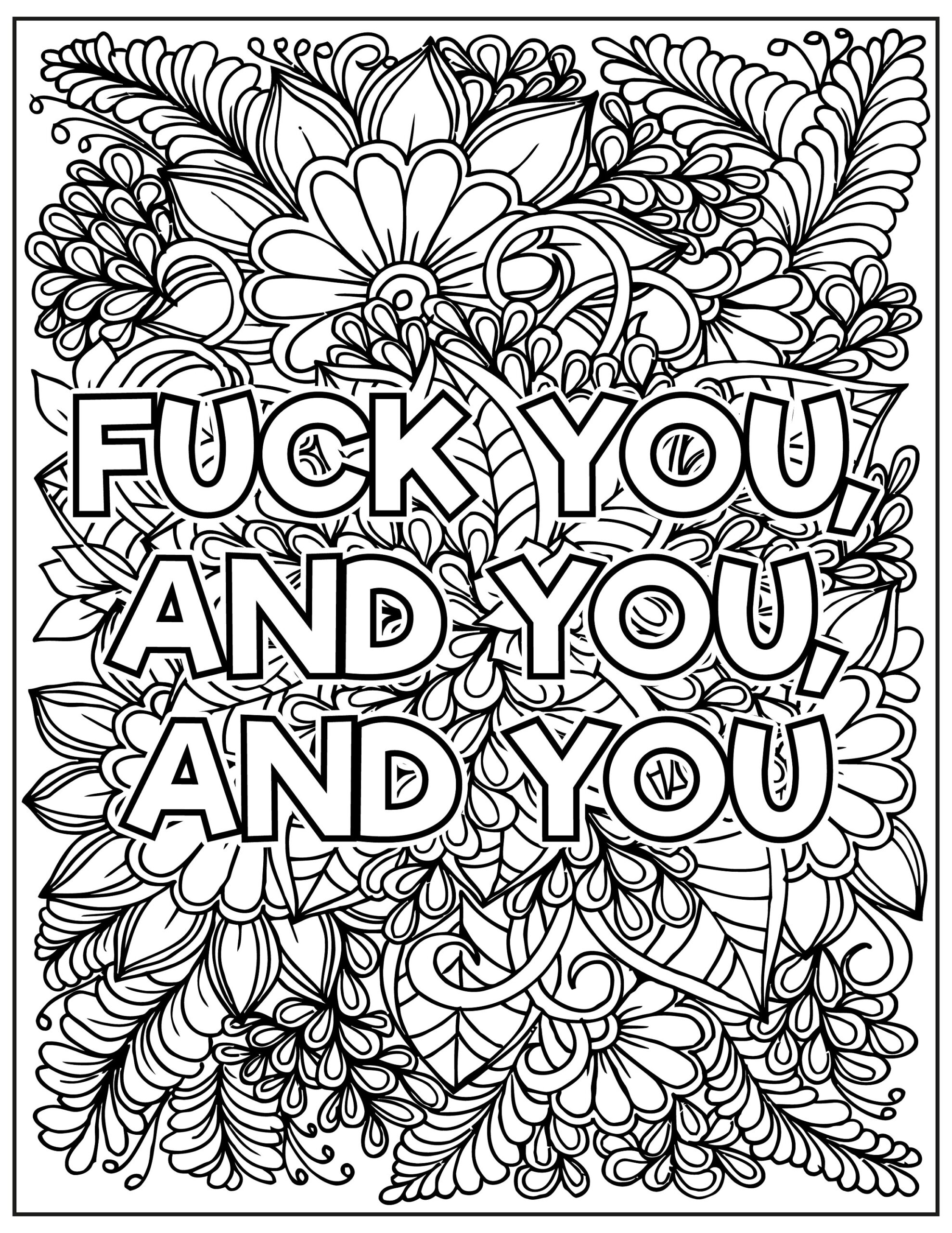 free printable curse word coloring pages