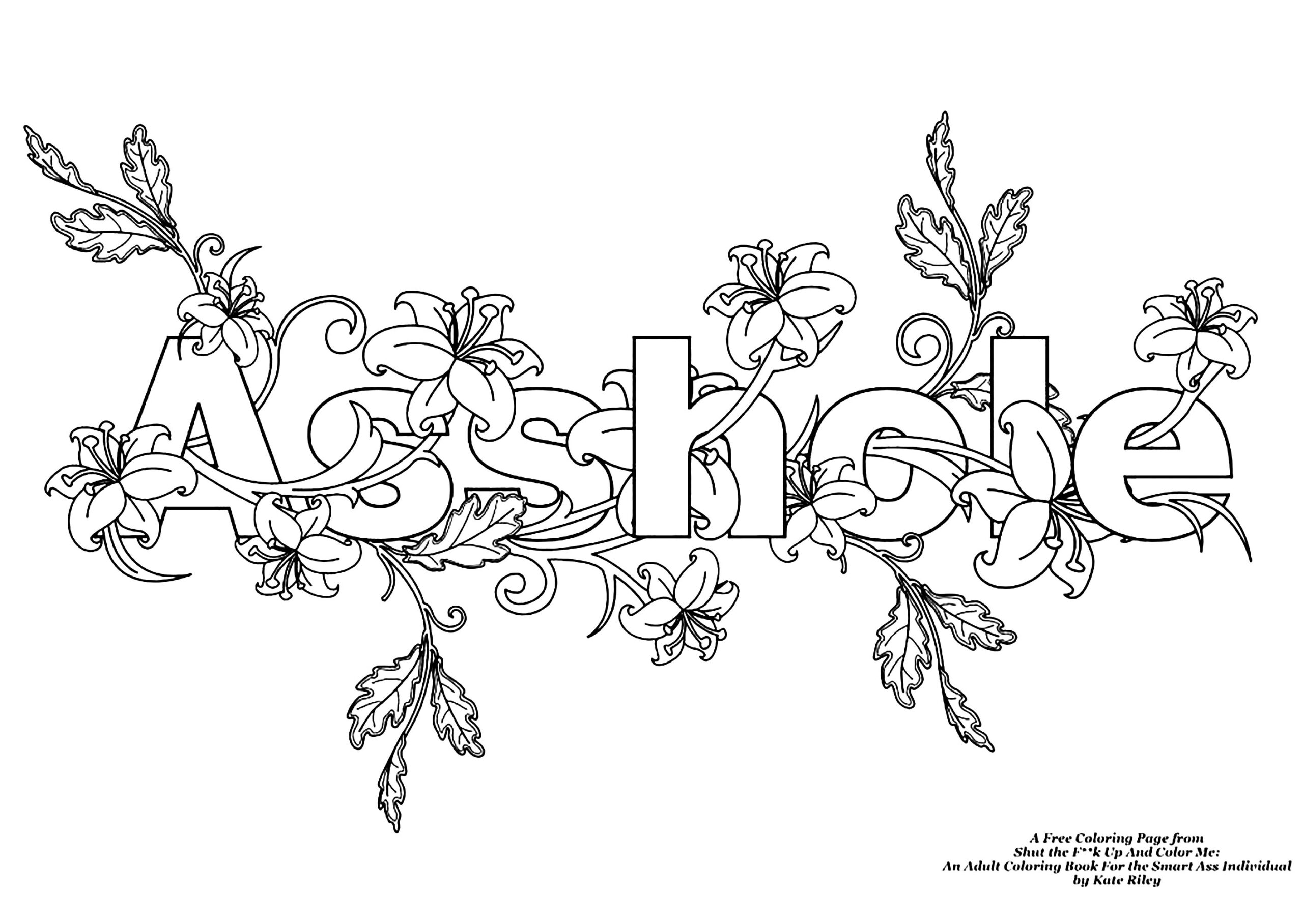printable swear word coloring pages free