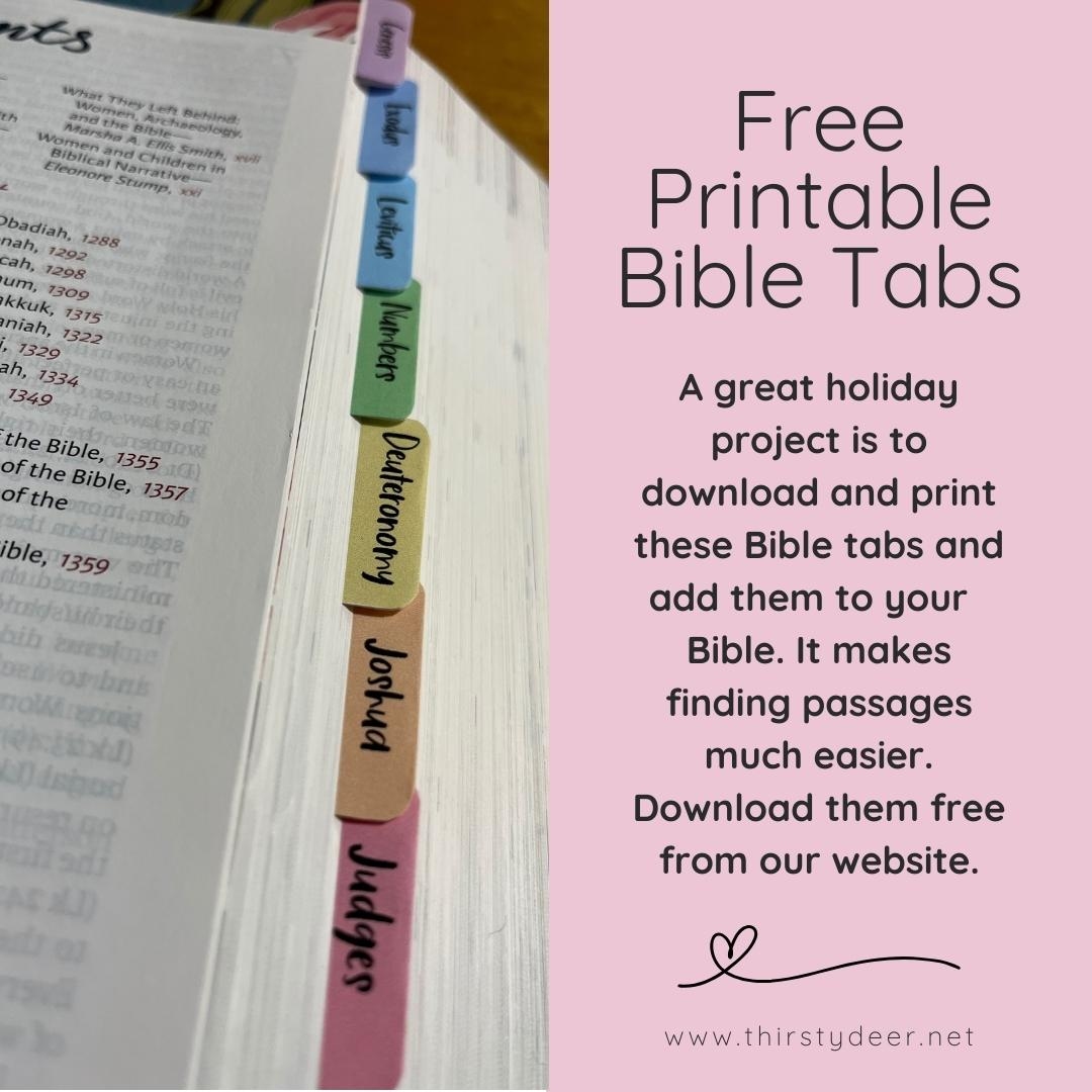 free printable bible tabs