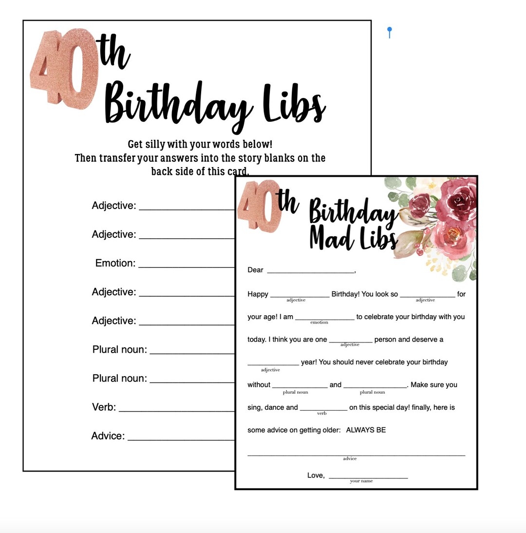 birthday mad libs printable free