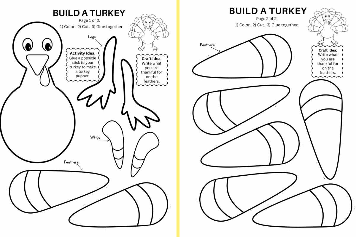 free printable crafts for thanksgiving