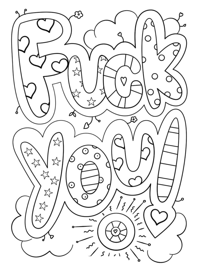 curse word coloring pages free printable