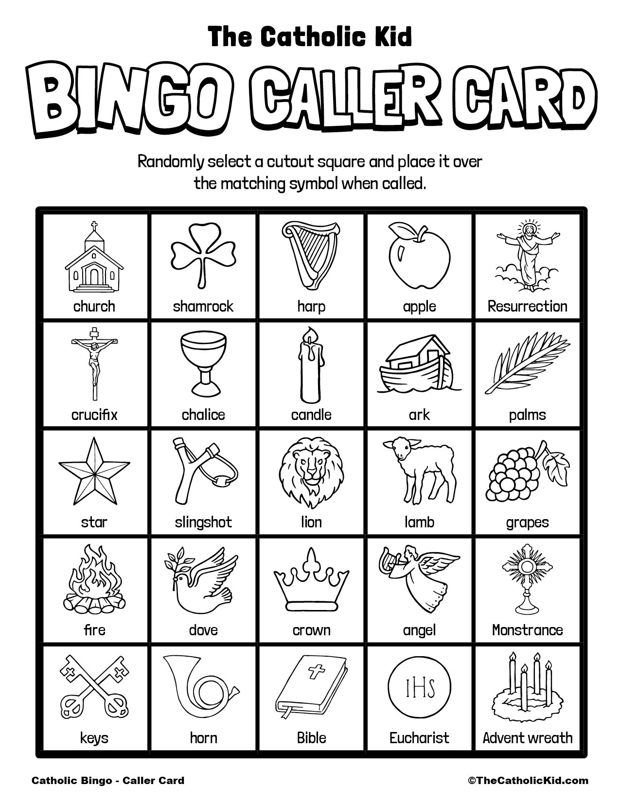 bible bingo free printable
