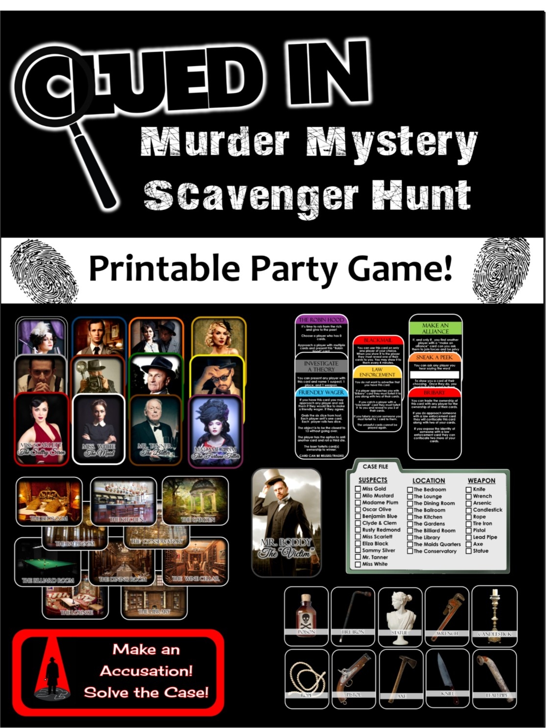 free printable mystery games pdf