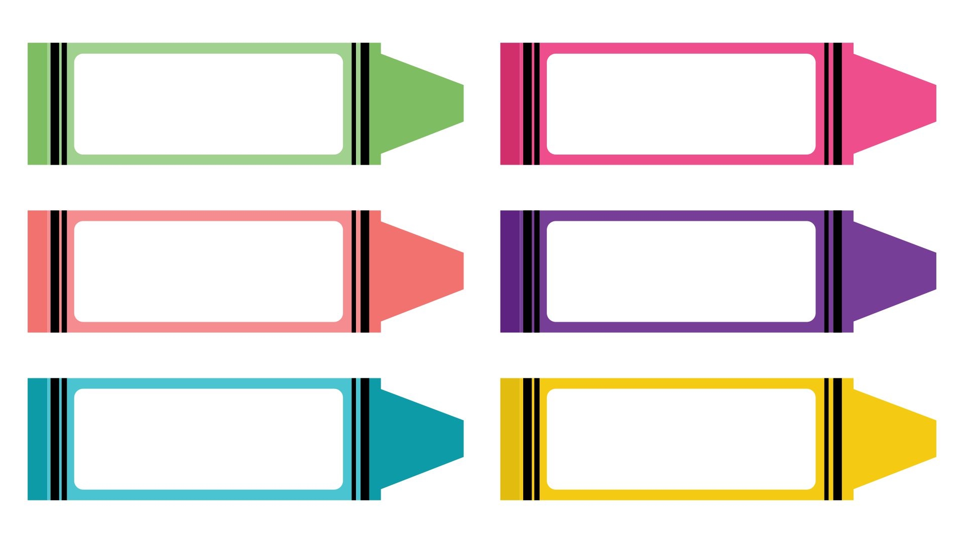 free printable crayon labels
