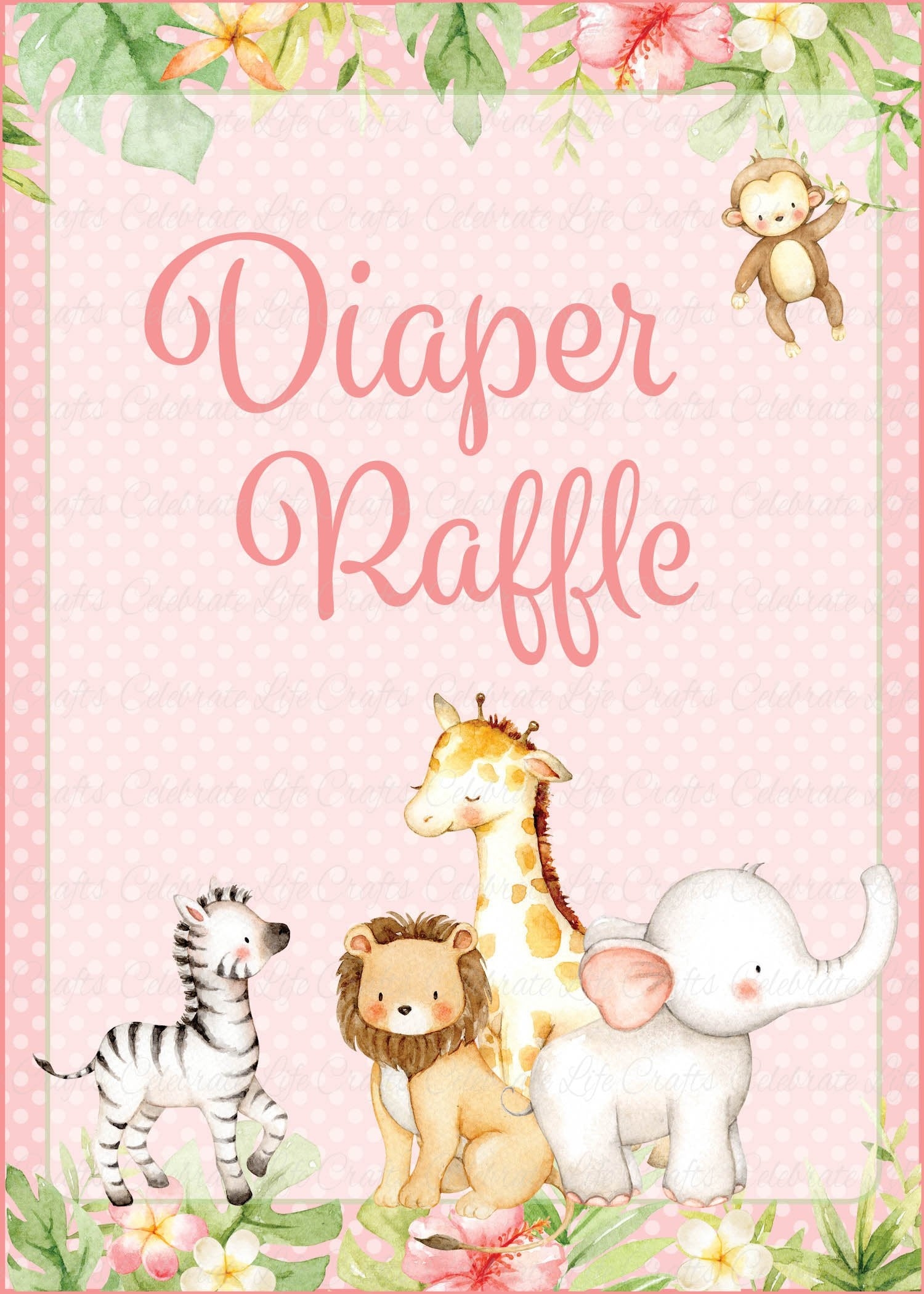 diaper raffle printable free