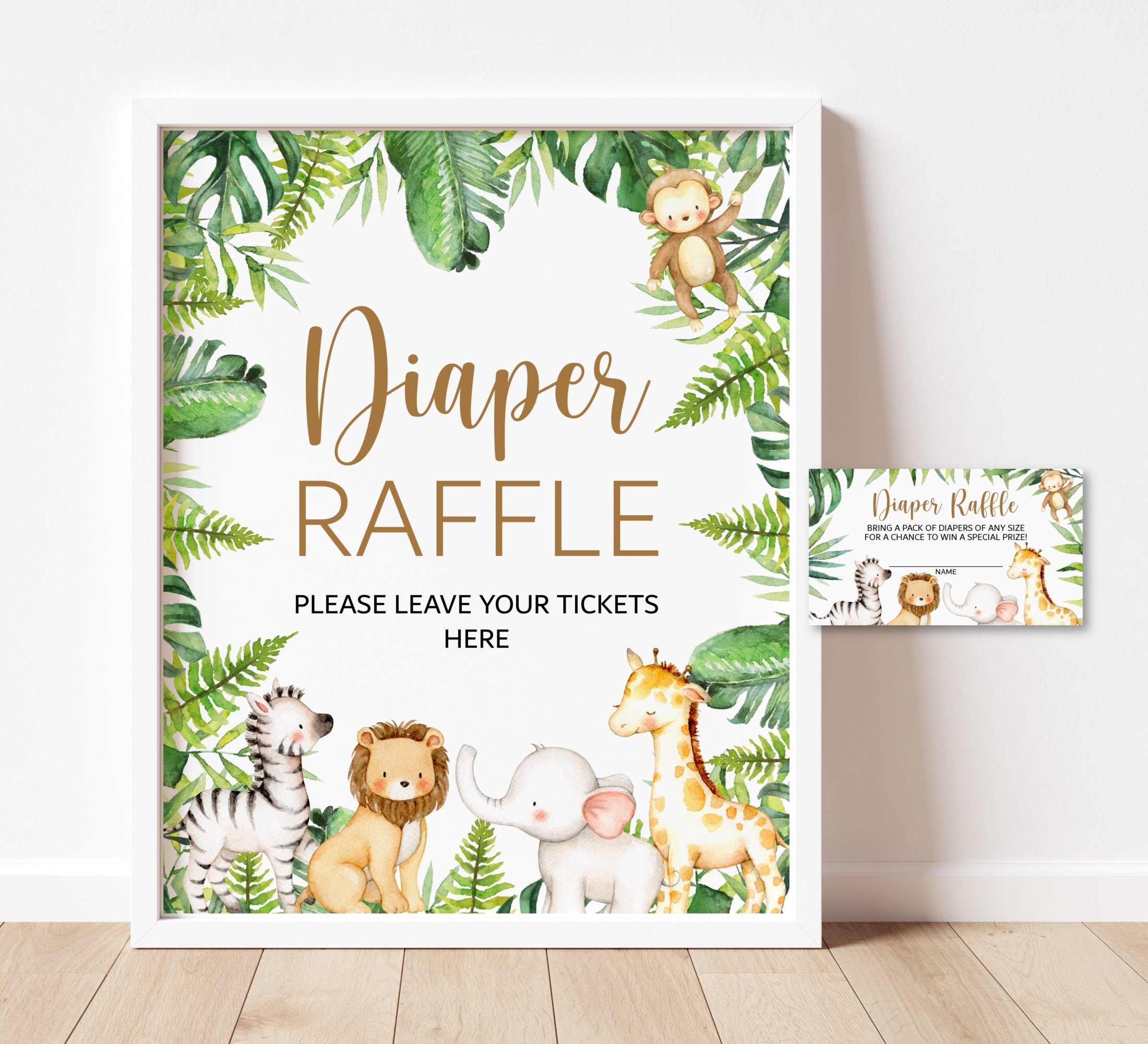 diaper raffle printable free