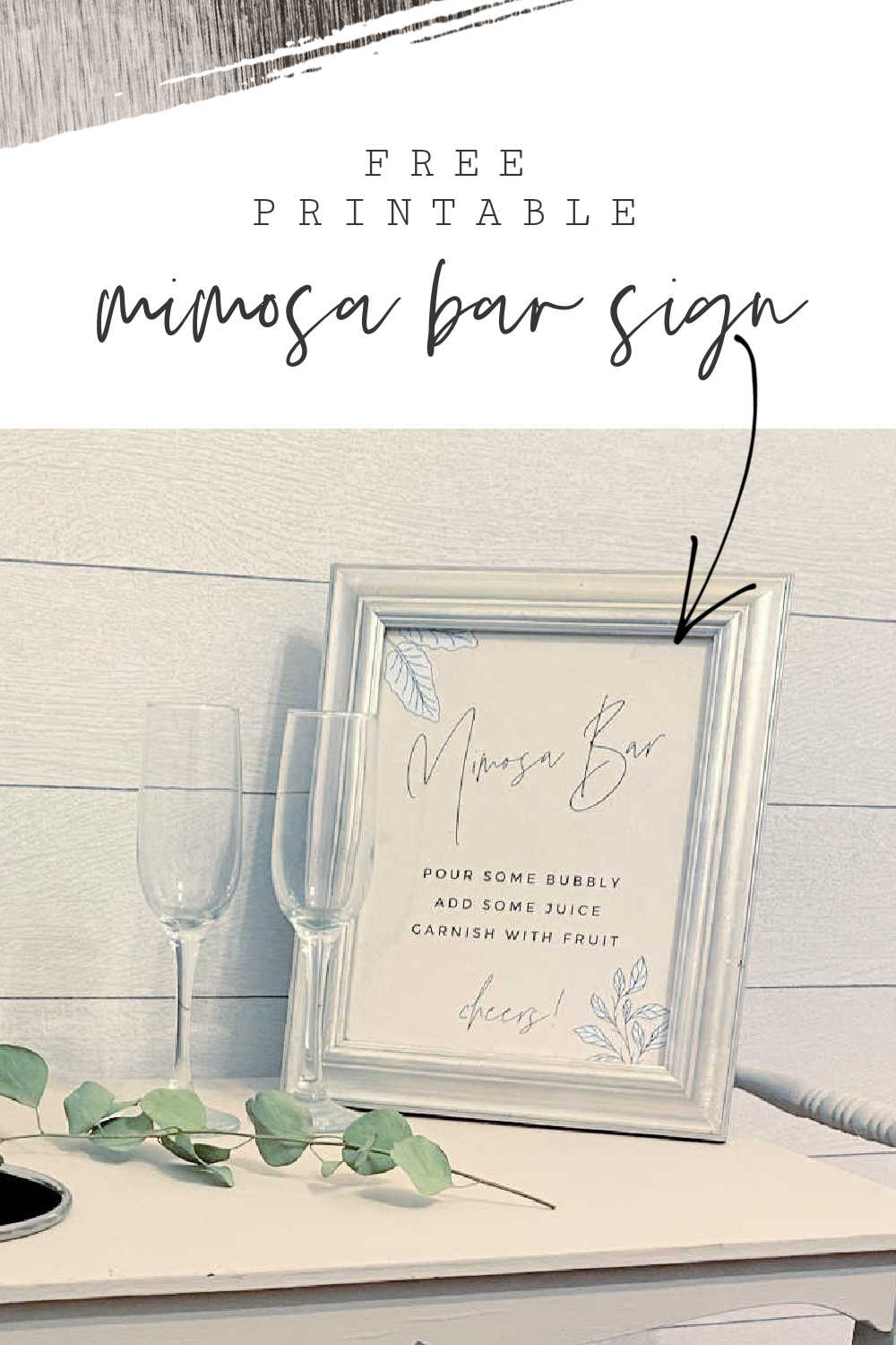 free printable mimosa bar sign printable