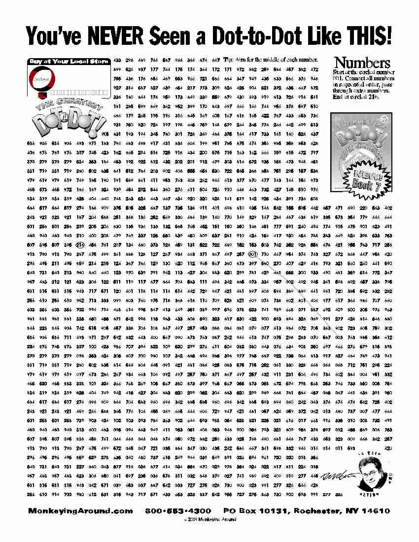 hard dot to dot printables free