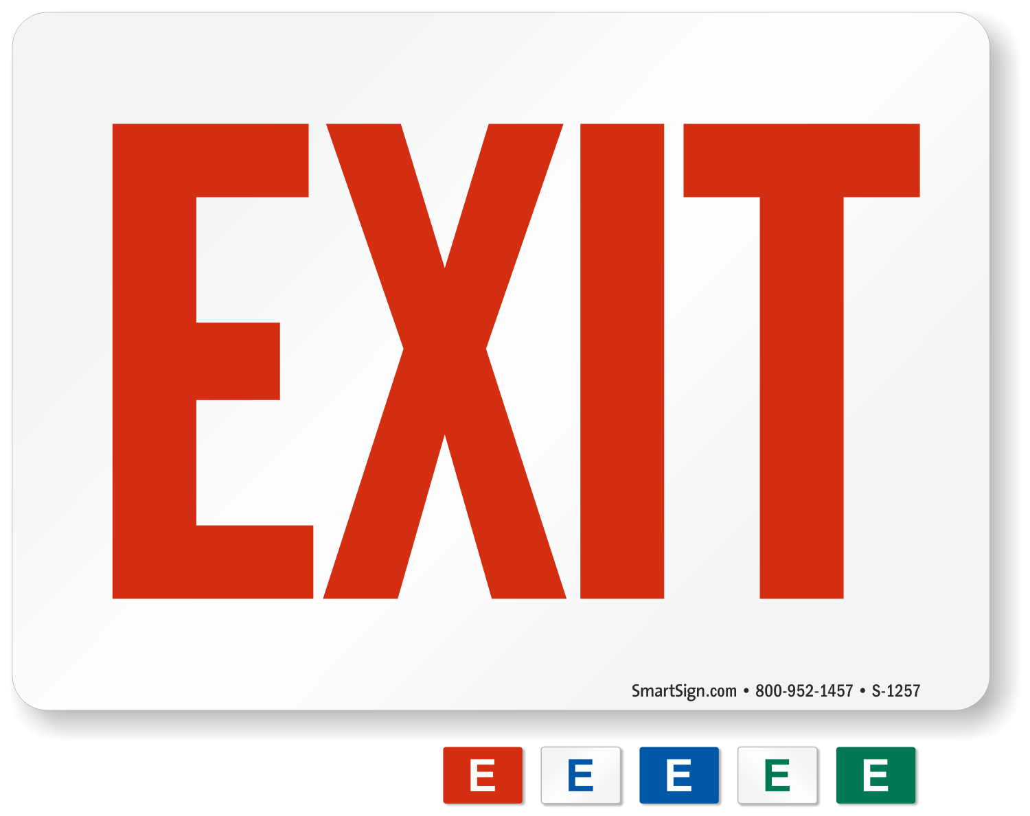printable exit signs free