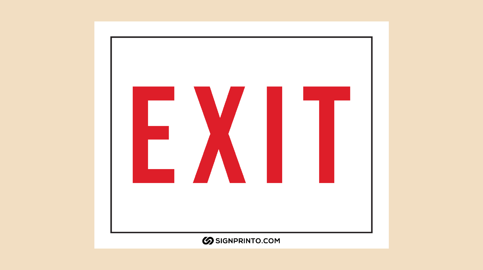 printable exit signs free
