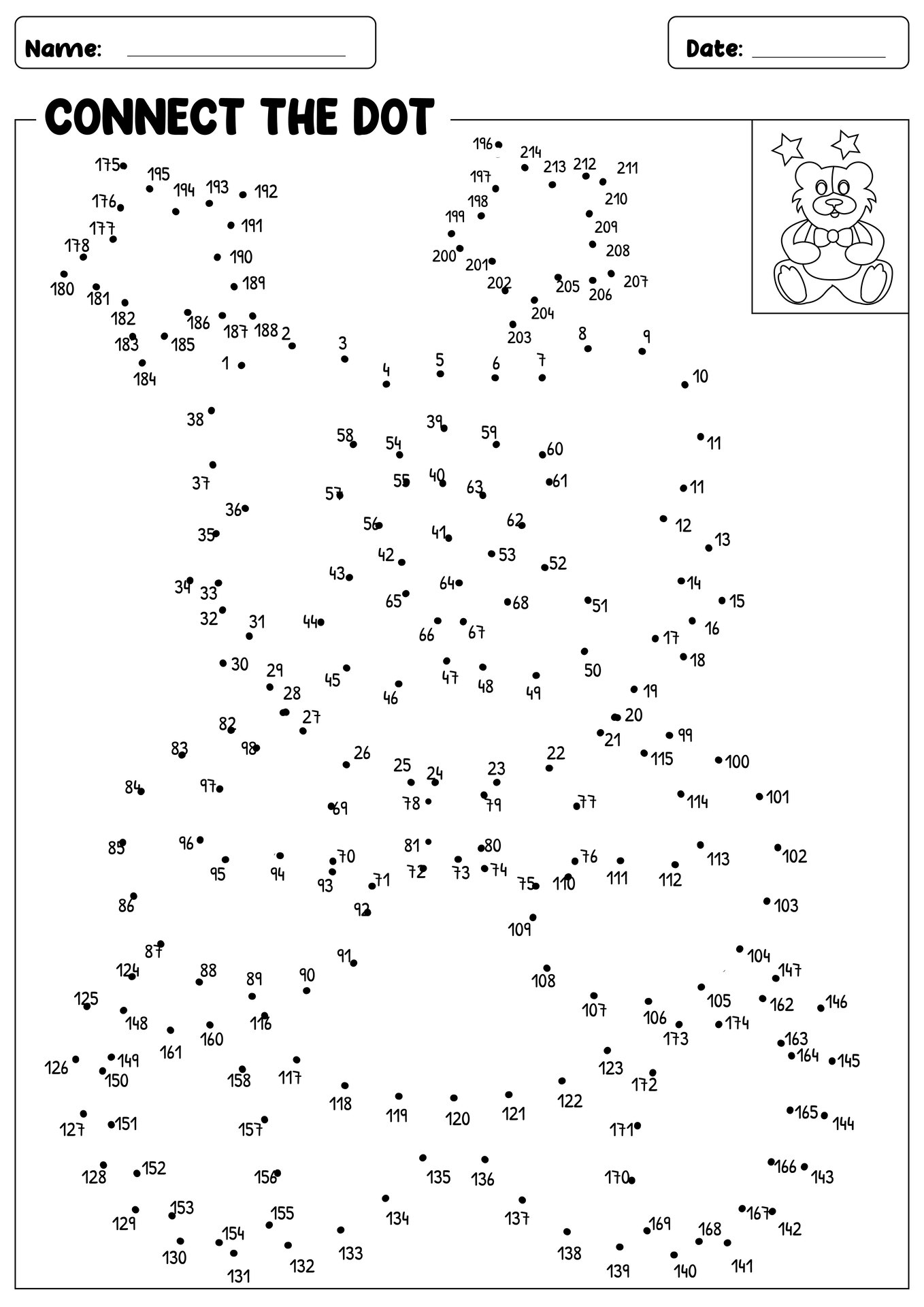 free extreme dot to dot printables
