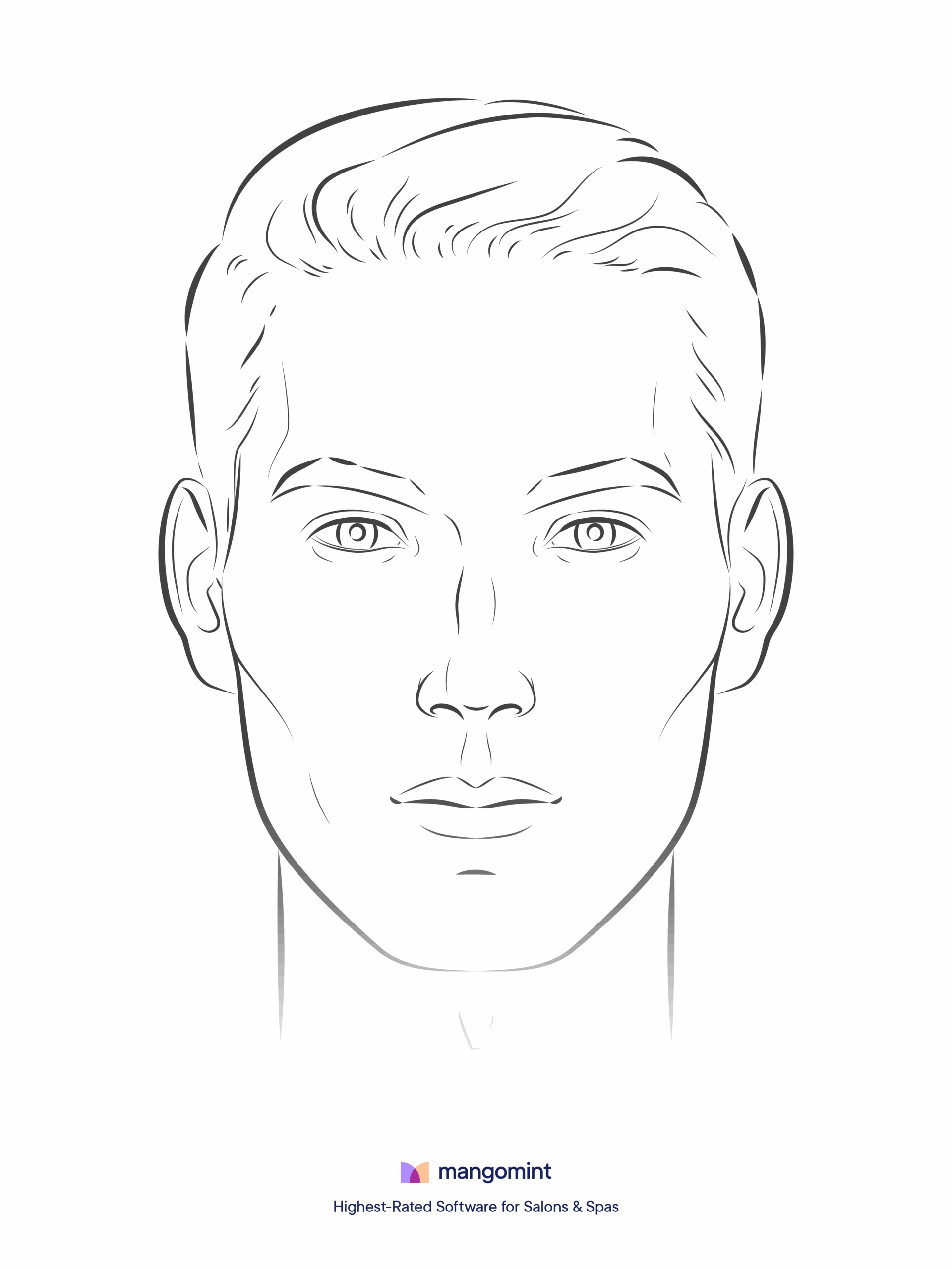 free printable botox face chart
