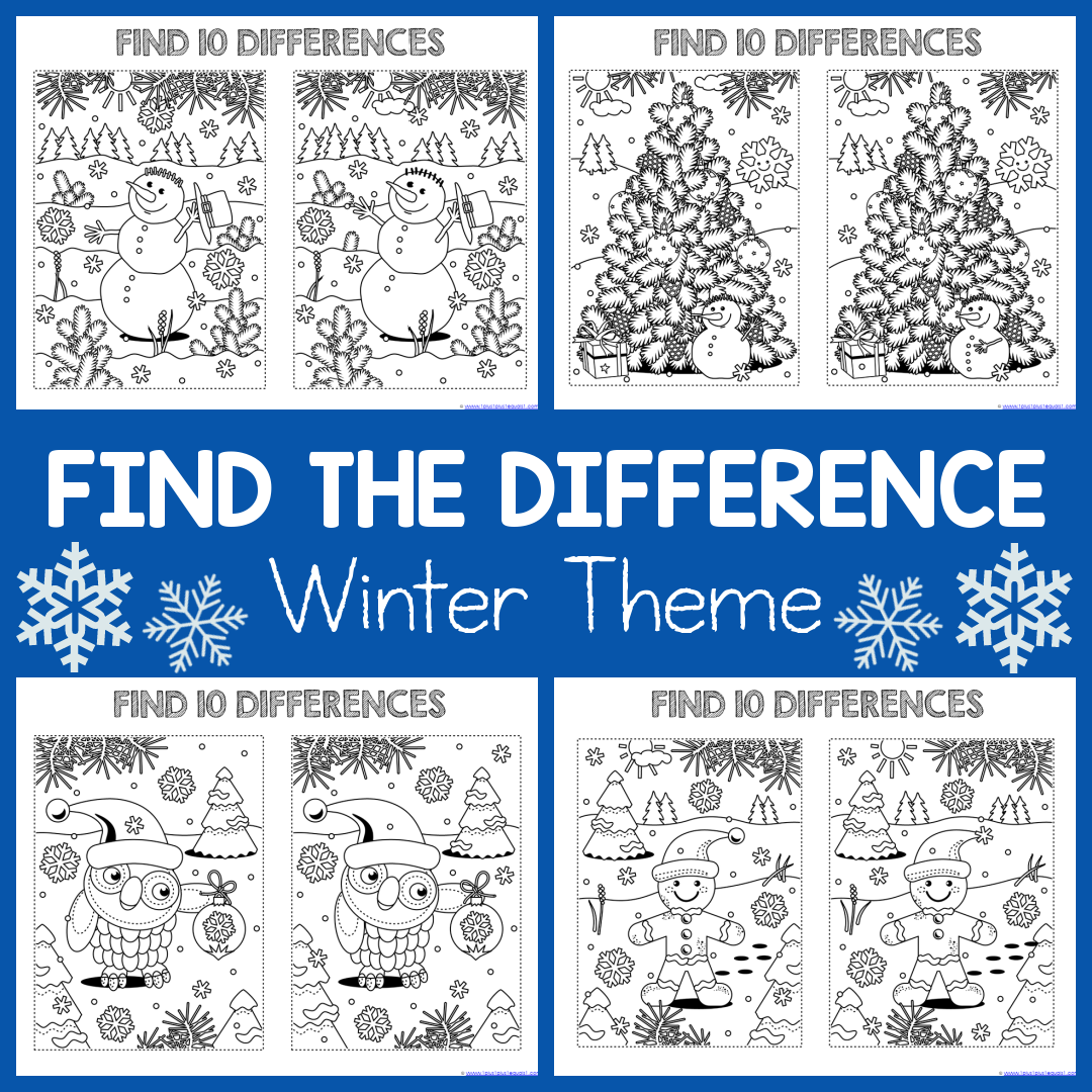 free printable find the difference