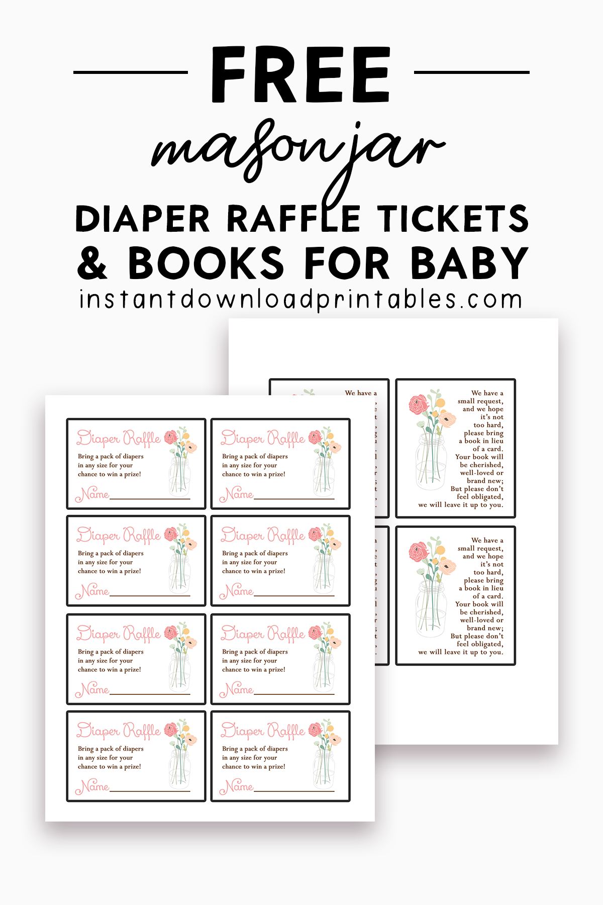 diaper raffle free printable