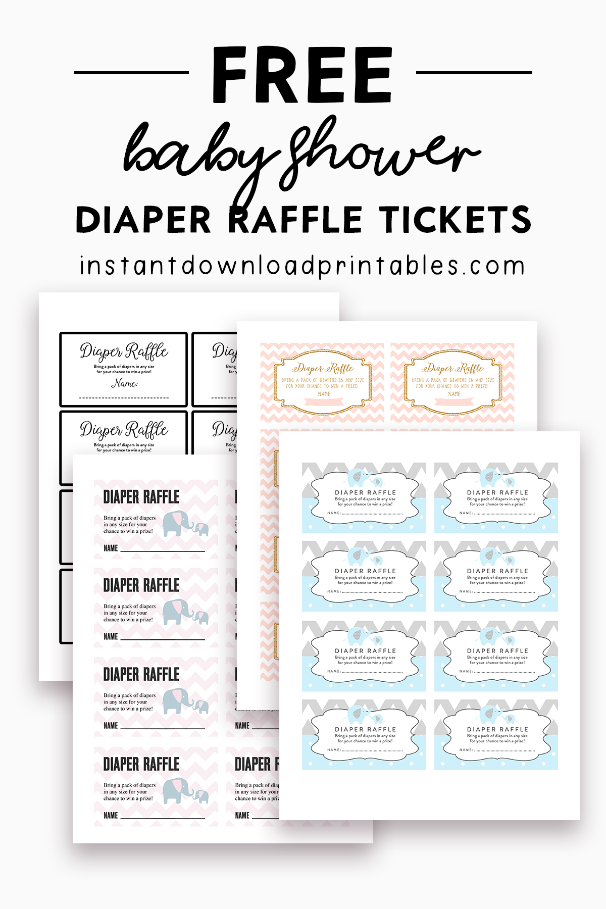 diaper raffle free printable
