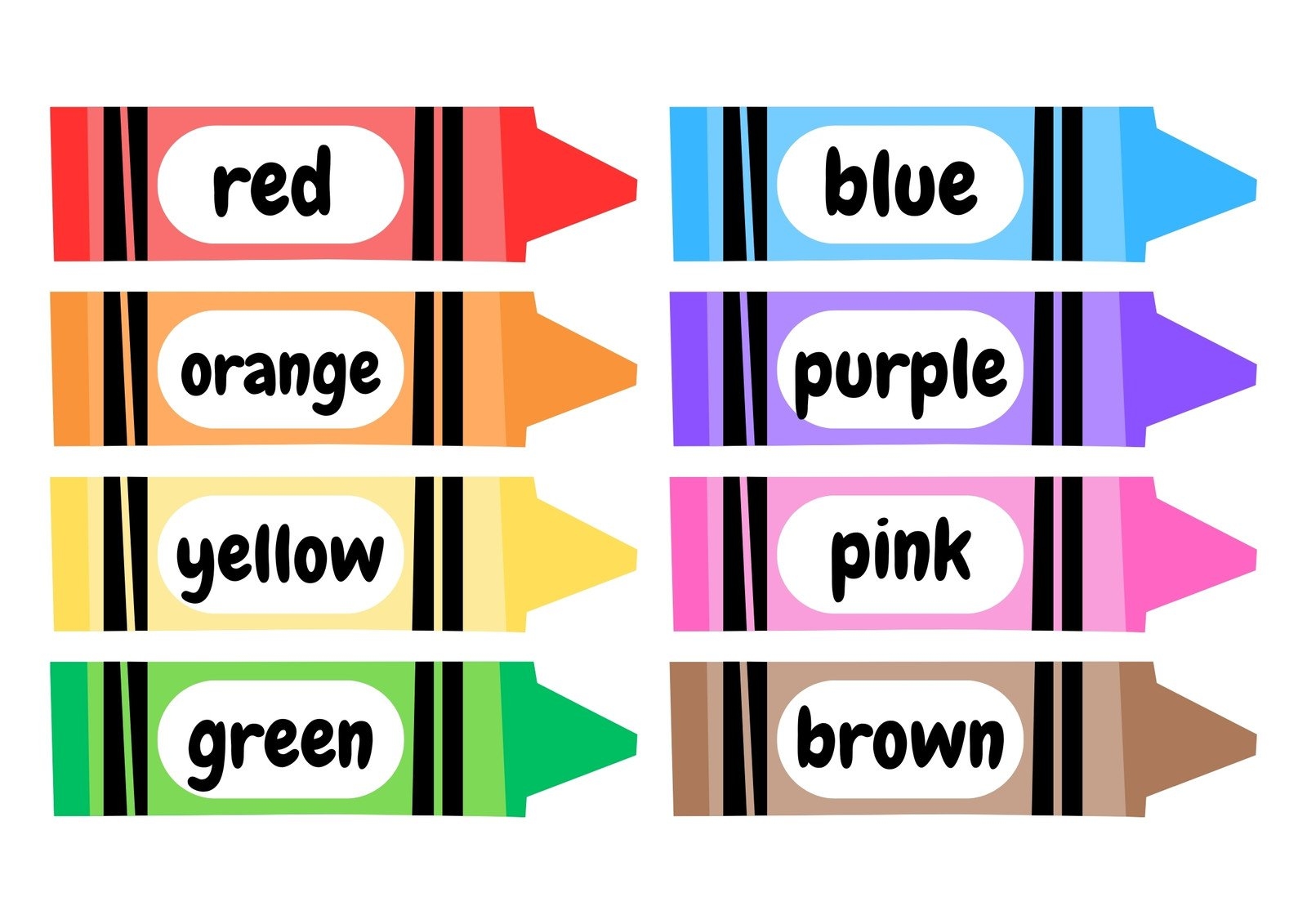 free printable crayon labels