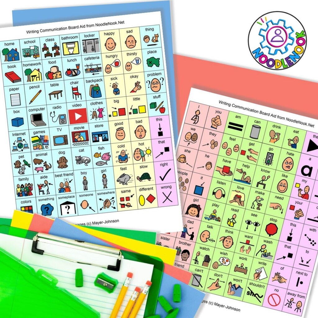 free printable communication cards for autism