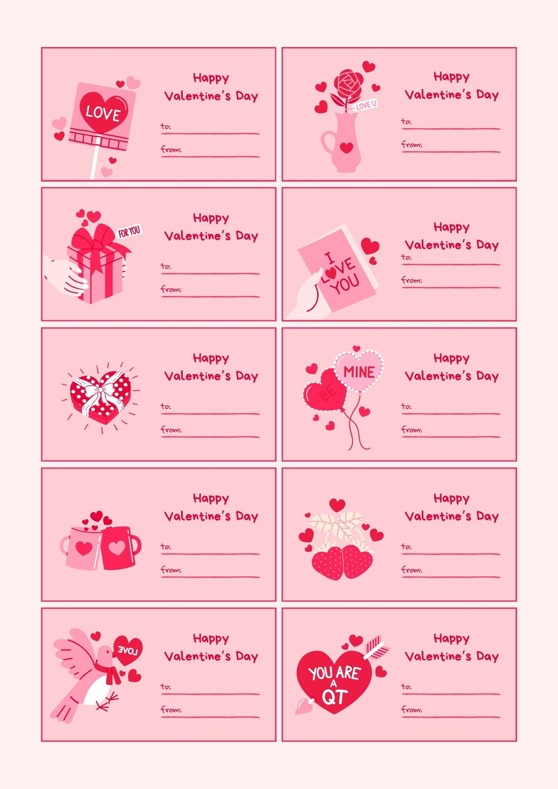 valentine gift tags free printable