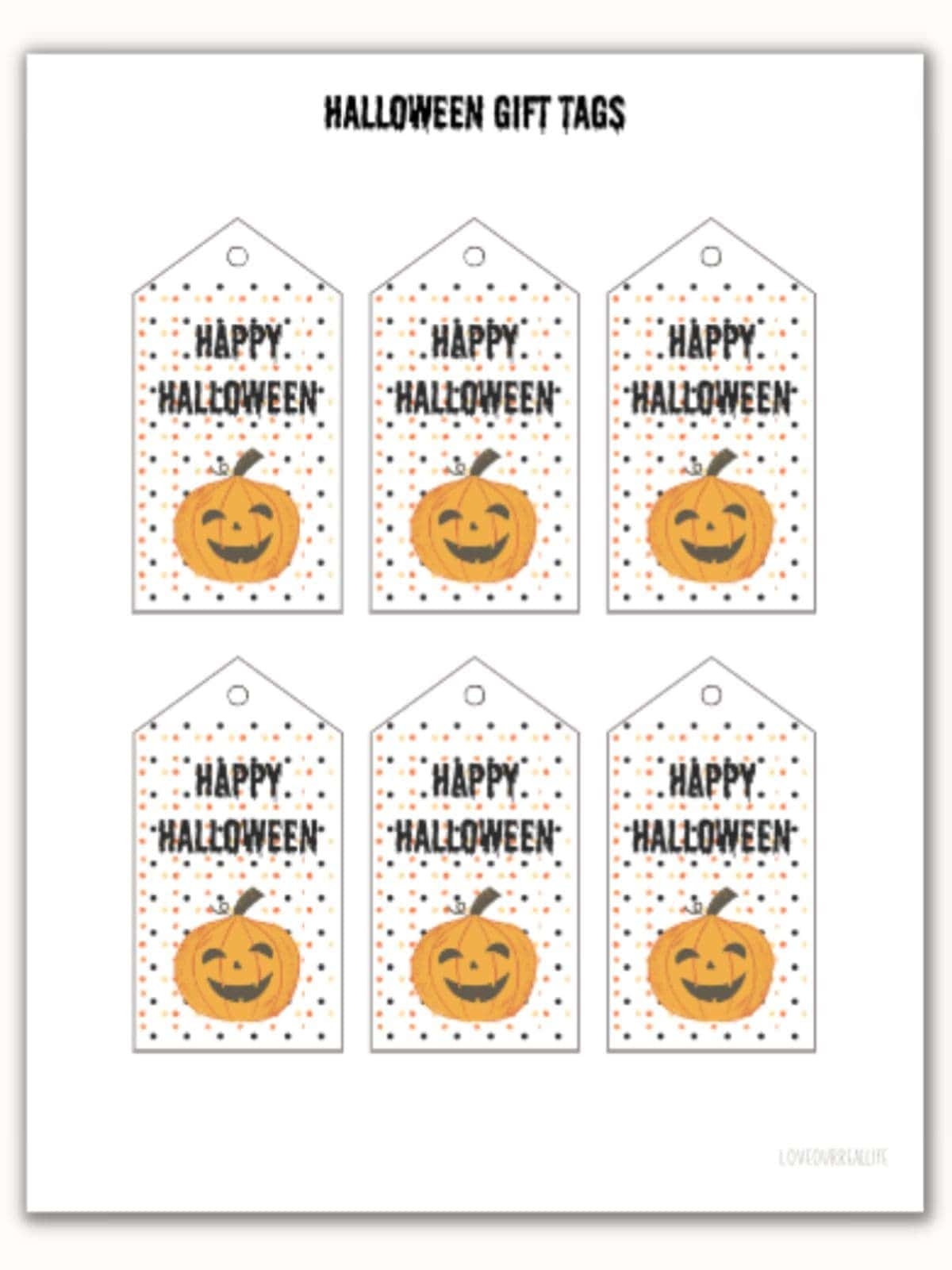 halloween treat bag tags free printable