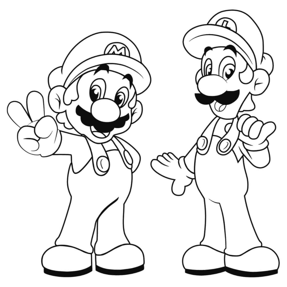 mario coloring pages printable free