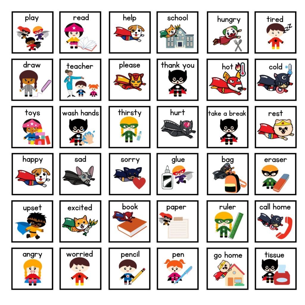 free printable communication cards for autism