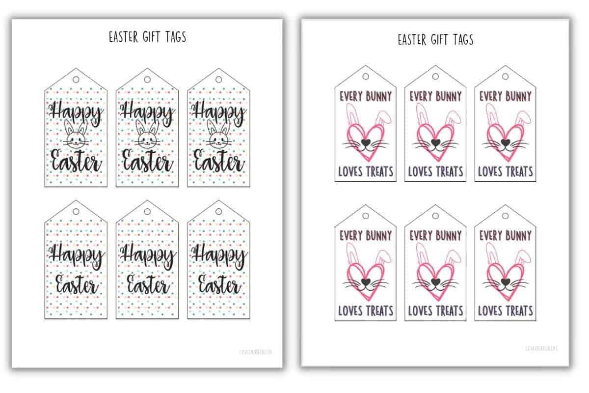 easter tags printable free