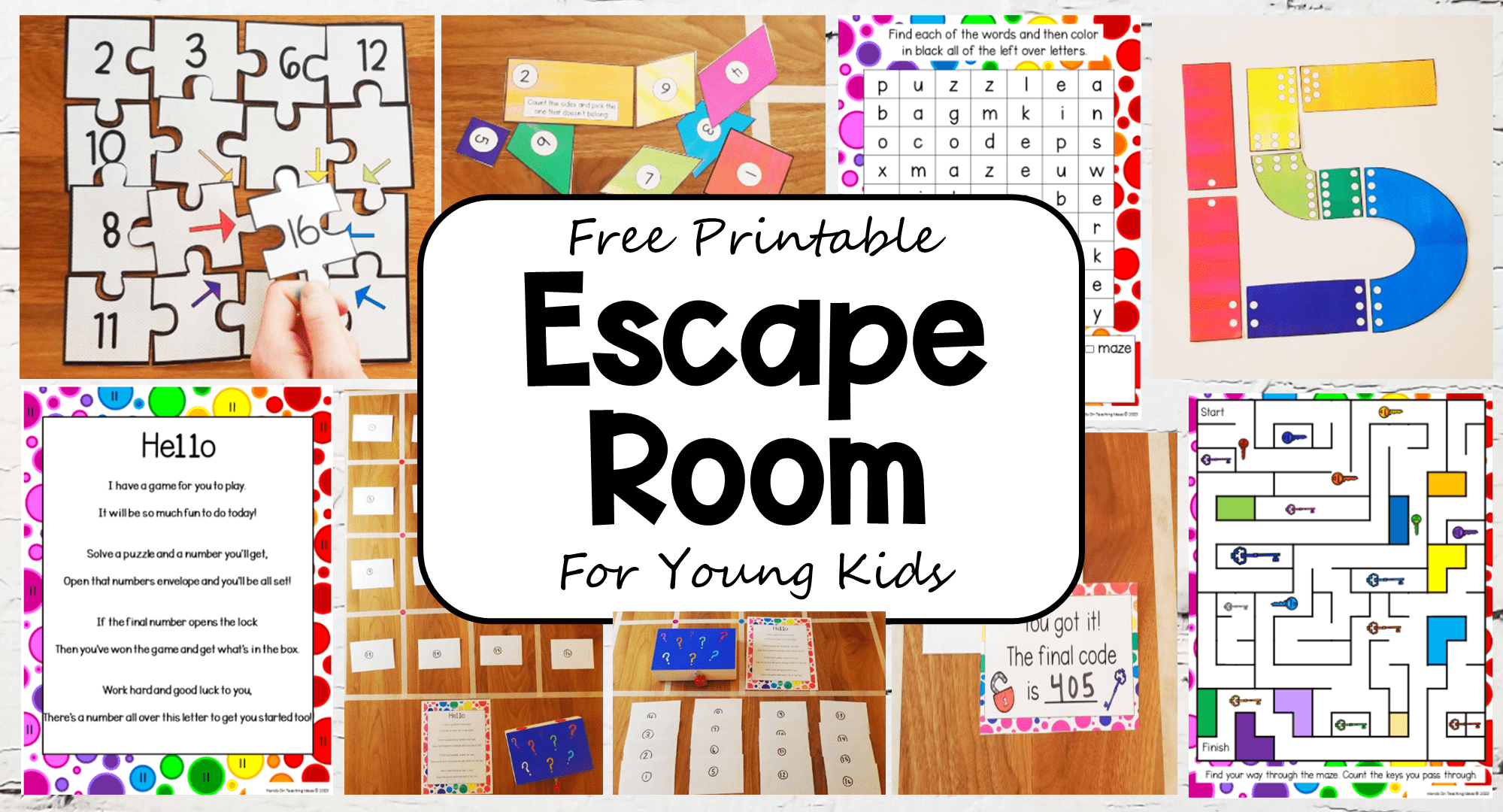 free printable escape room pdf