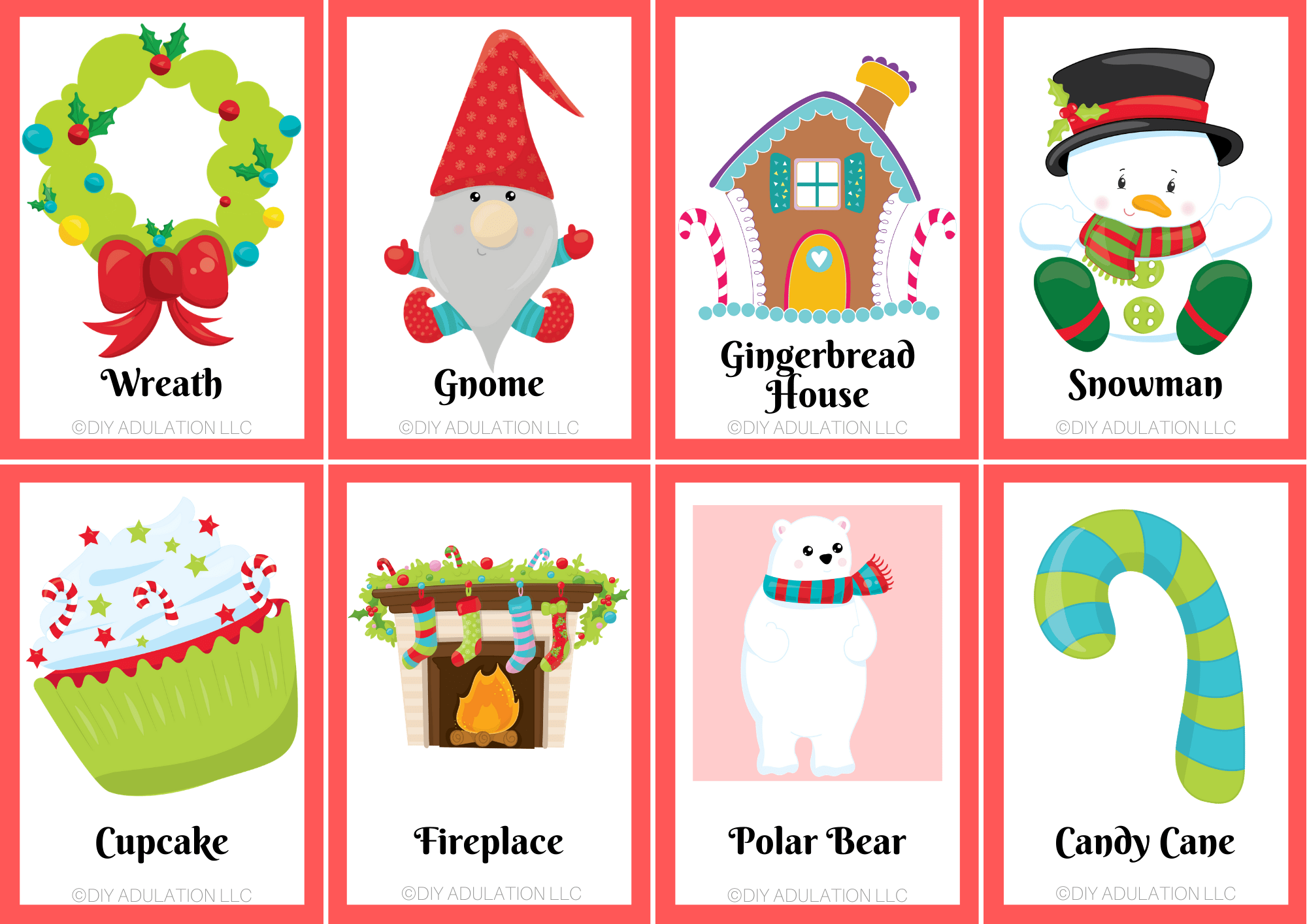 christmas charades free printable