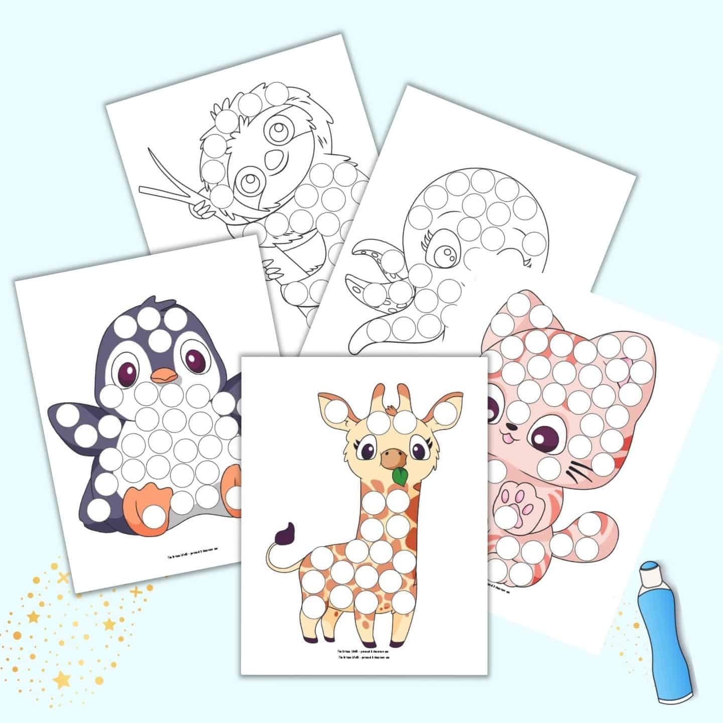 free printable dot marker pages