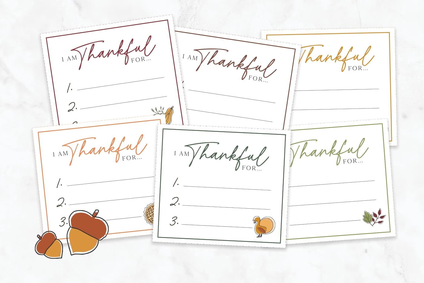 i am thankful free printable