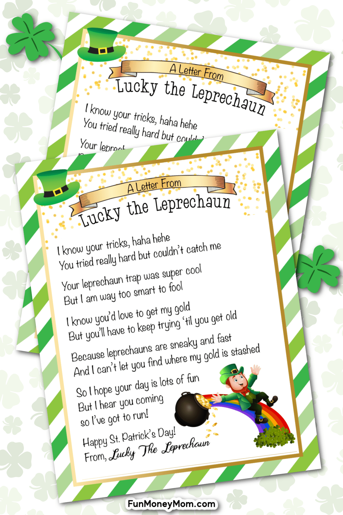 free printable leprechaun letter