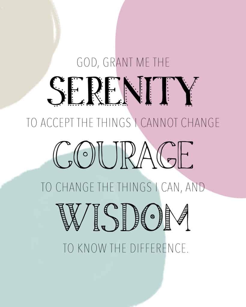 serenity prayer printable image free