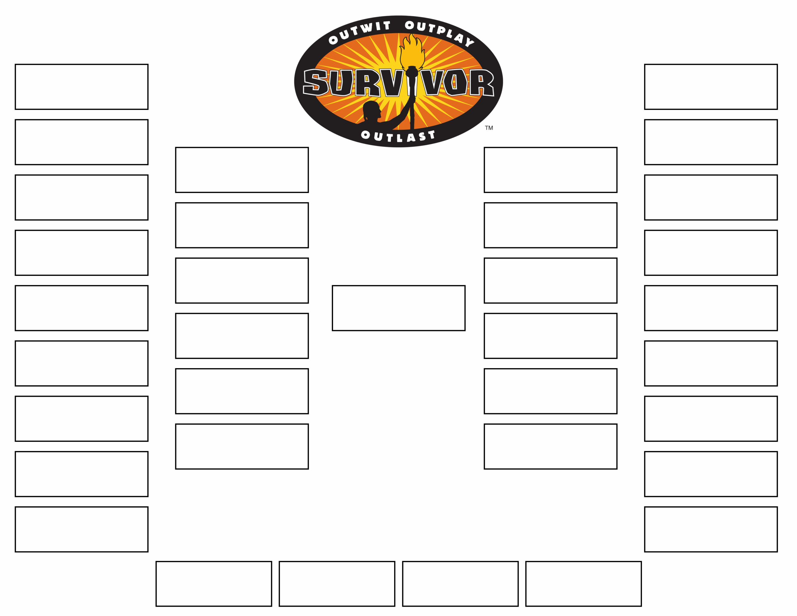 survivor bracket template printable free