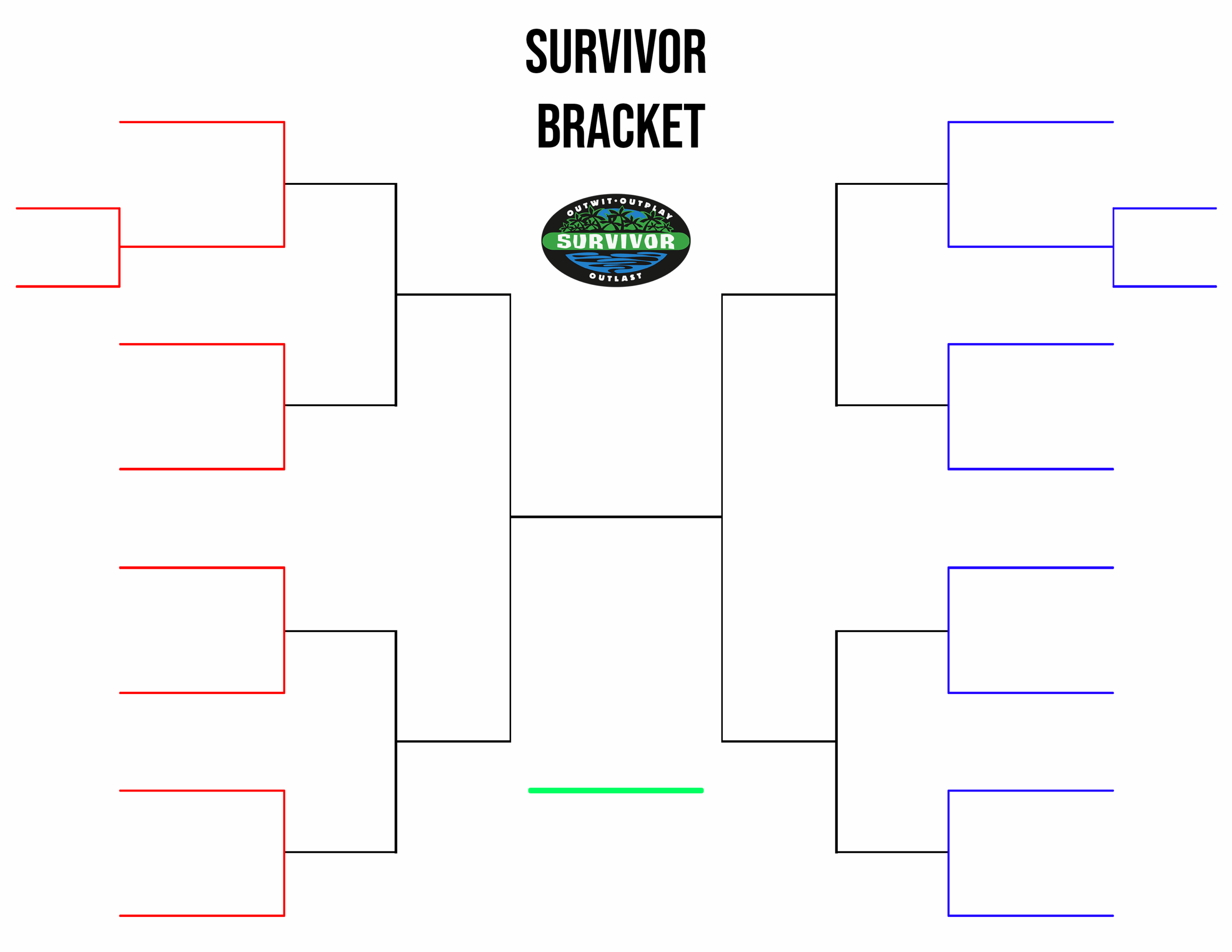 survivor bracket template printable free