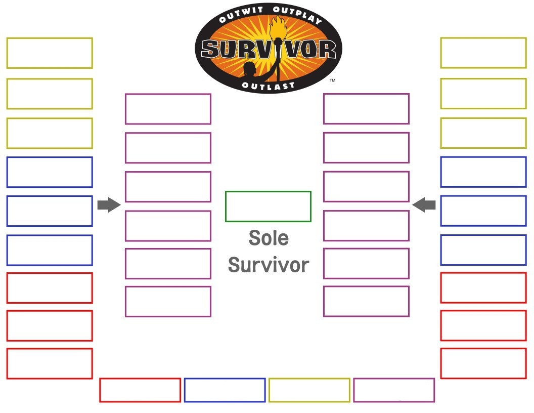 survivor bracket template printable free