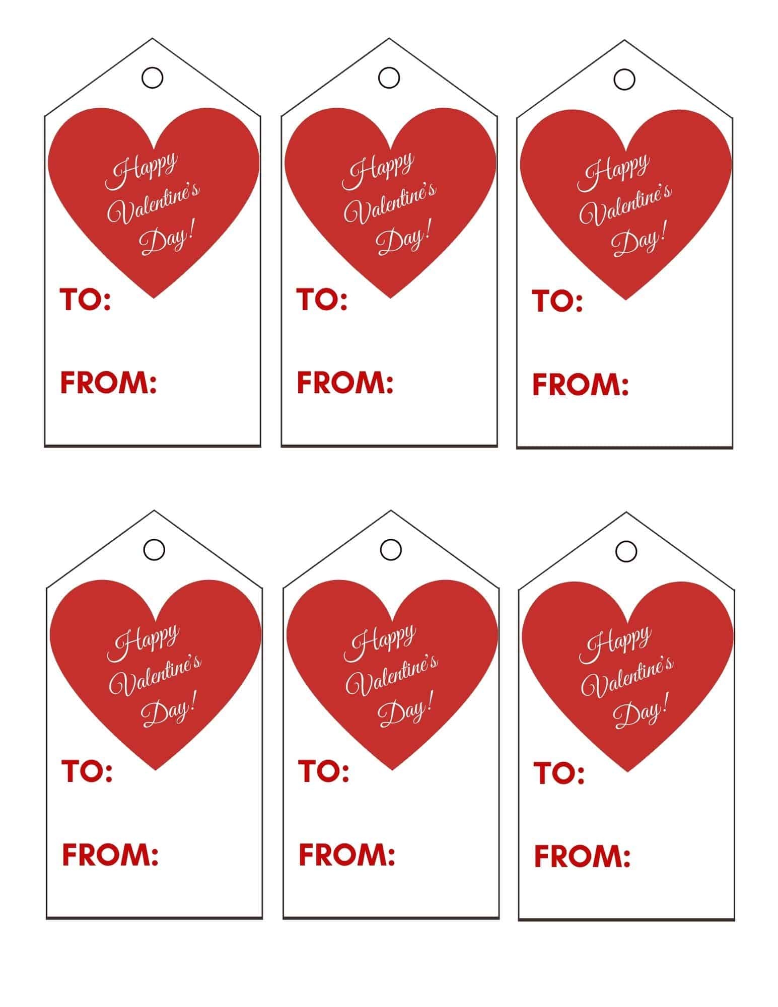 valentine gift tags free printable