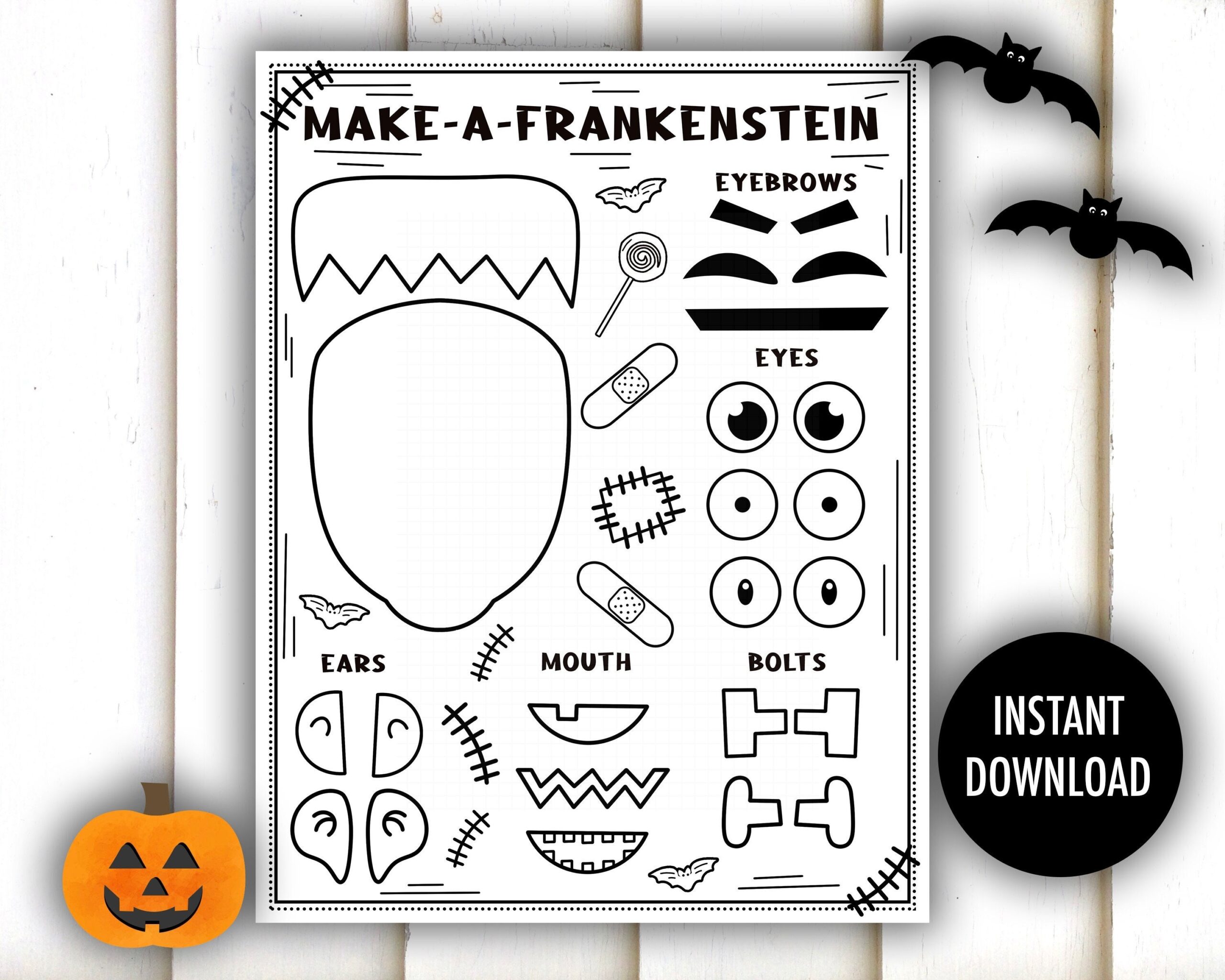 free printable halloween crafts