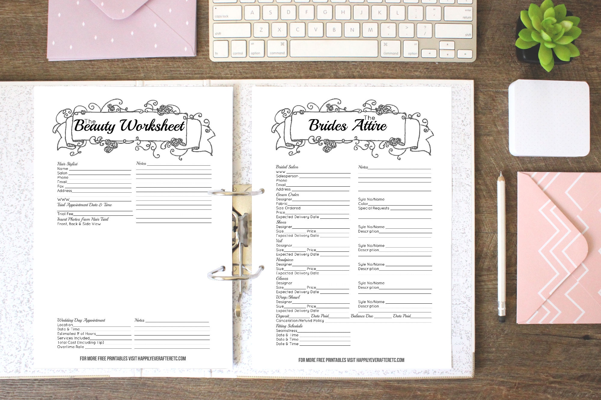 free 42 page printable wedding binder