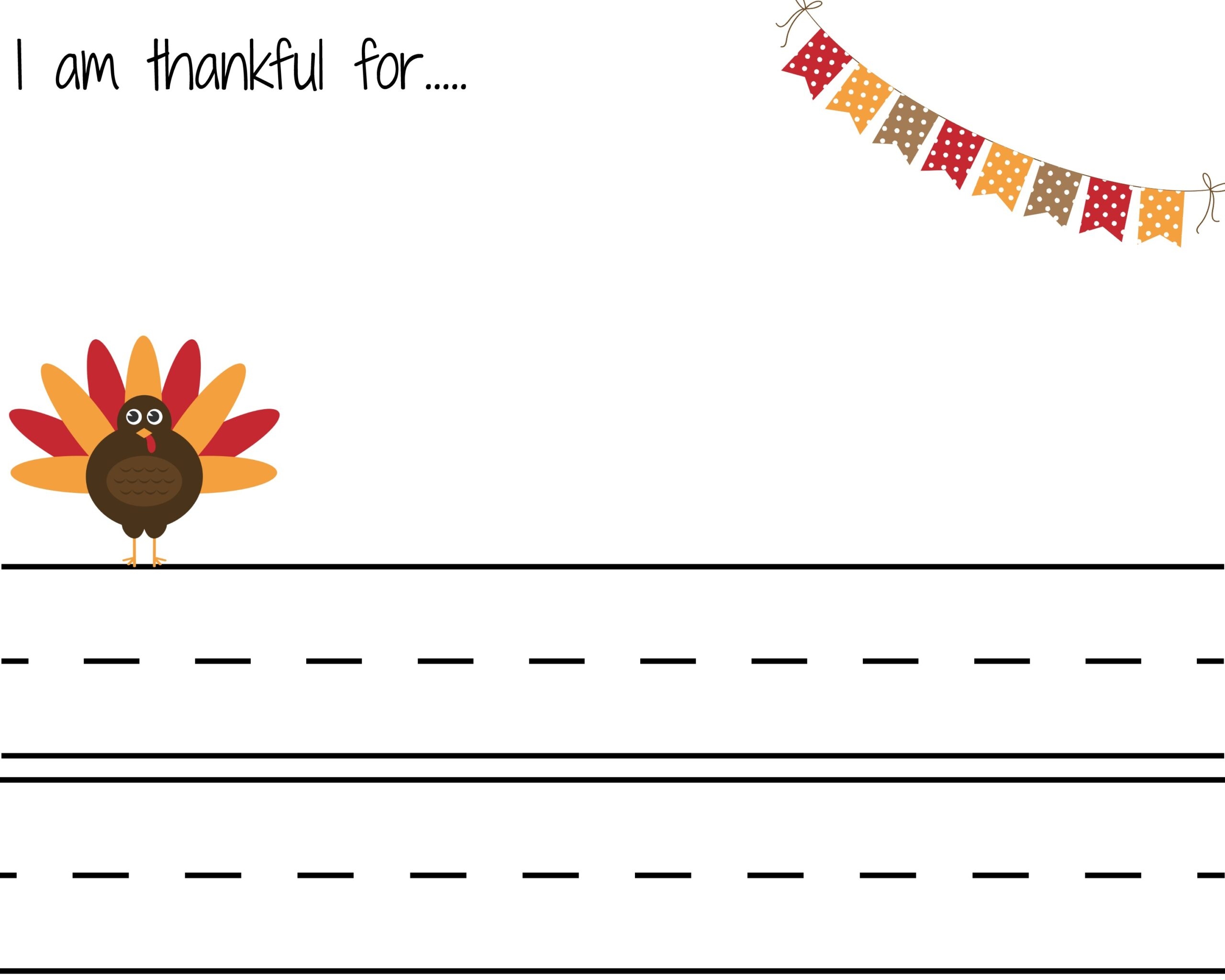 free printable i am thankful for