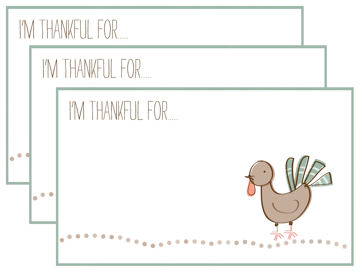 i am thankful free printable