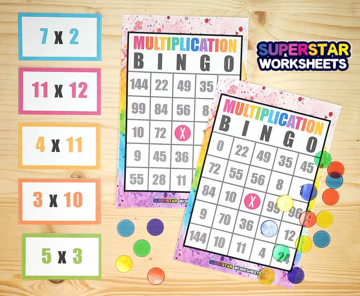 multiplication bingo free printable
