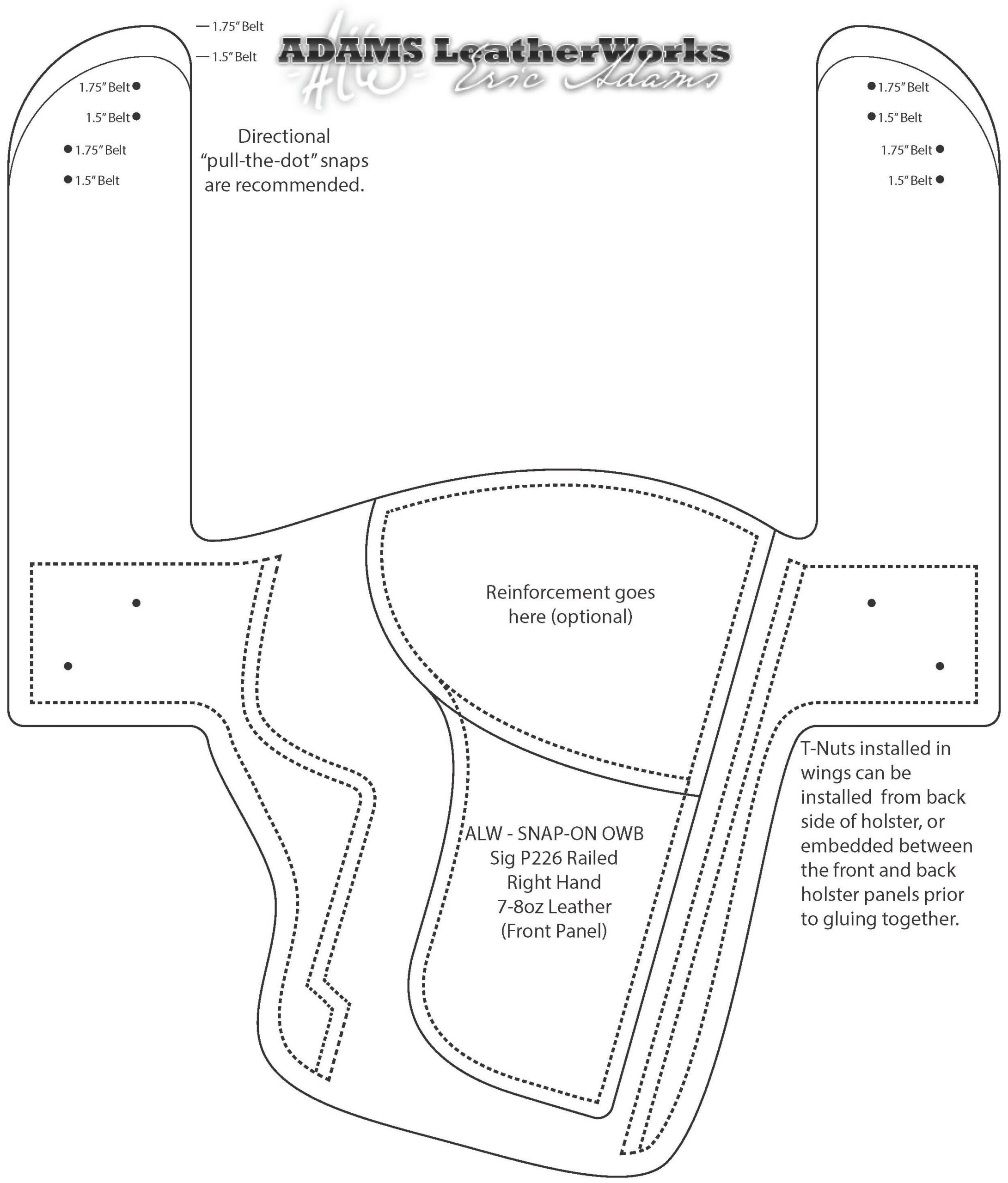 free printable leather holster patterns