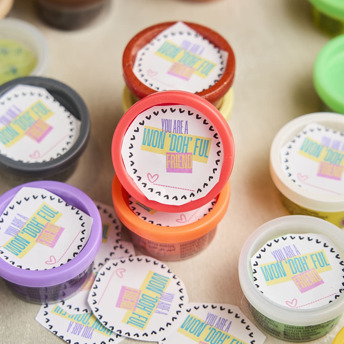 play doh valentine printable free