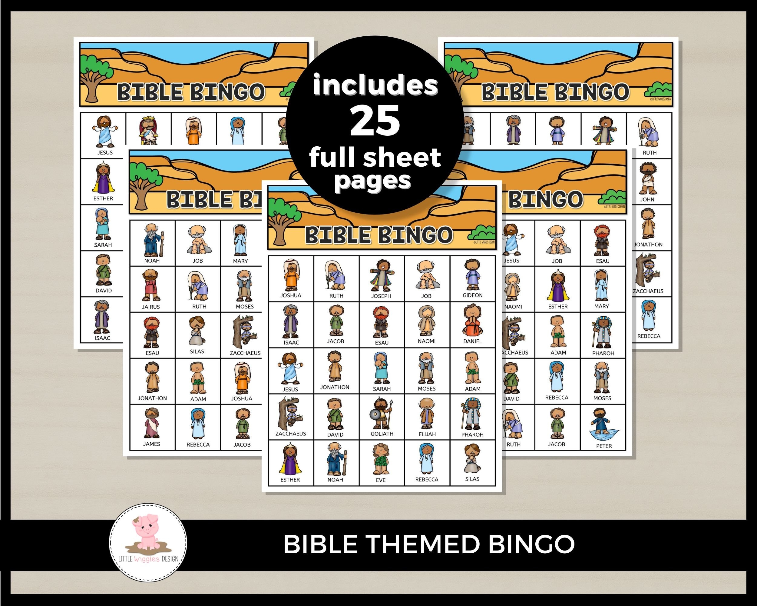 free printable bible bingo